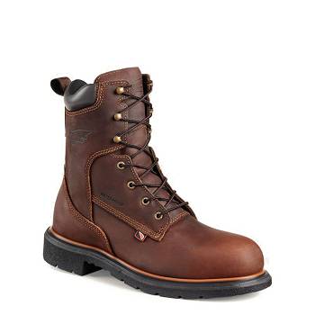 Red Wing DynaForce 8-inch Safety Toe - Bordove Nepremokave Topanky Panske, RW167SK